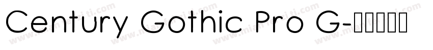 Century Gothic Pro G字体转换